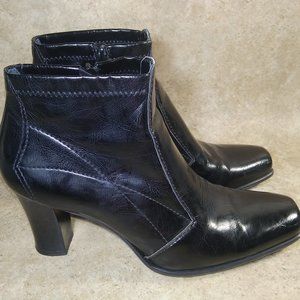 Womens Size 6.5 Franco Sarto Black Boots Booties